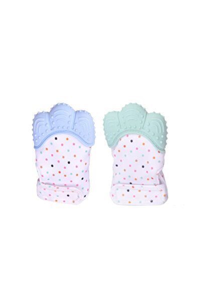 PIKKABOO Organic 2in1 BPA Free nonslip baby mitten teether & pacifier