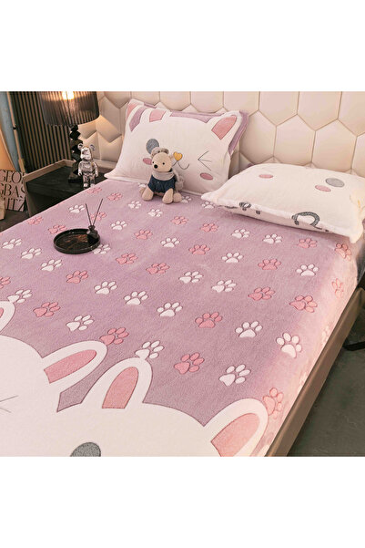 JOJO HOME Cocolino Elasticated Duvet Cover and Pillowcases 180x200cm, Rabbit