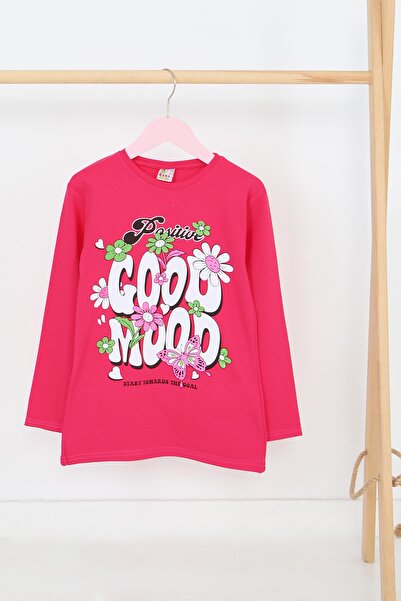 TOFİSA Mânecă lungă Fusya pentru fete cu imprimeu bumbac moale Badi - 27691