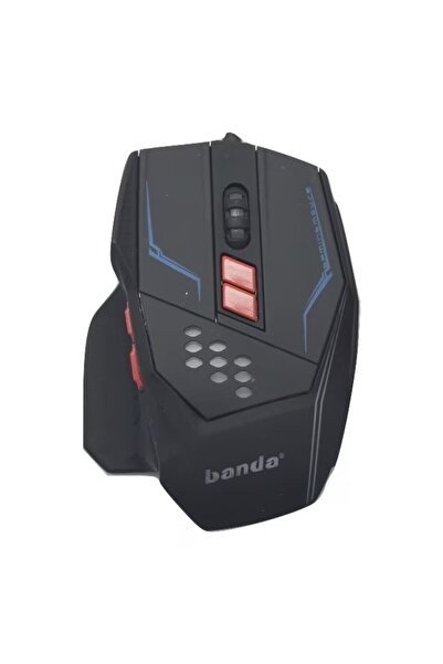 Banda Mouse gaming V8, USB-A, 7D, RGB — DPI 1200/1600/3200, cablu 1.7 m (Negru)