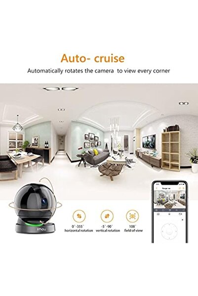 Imou 2.5K 2K+ Security Camera Surveillance Camera Indoor, 4MP 360° Wi-Fi Camera for Home