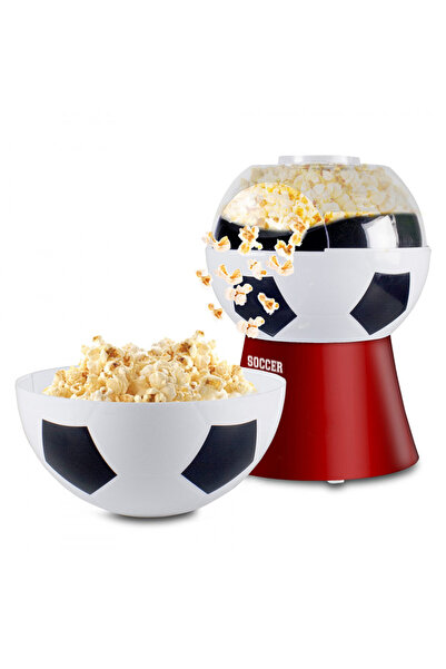 BEPER P101CUD051 Hot Air Popcorn Maker, 1200W, 270 ml, Football Design, Red/White