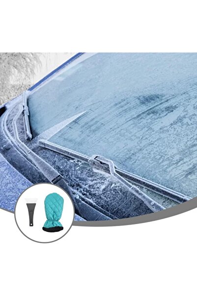 Flippy Glove and Snow Scraper Set Flippy, Waterproof, Cotton Insulation, 31 x 15 cm, Green