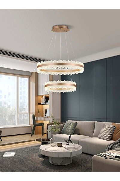 RFAN Pendant, Model T9890/2, With Remote Control, 3 Types of Light, Adjustable Height, 288W, Brown