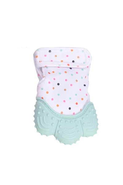 PIKKABOO Organic 2in1 BPA Free nonslip baby mitten teether & pacifier