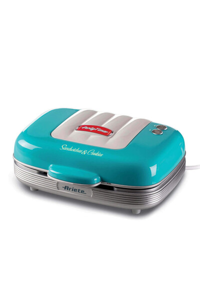 ARIETE Donut, muffin and sandwich maker 3in1 PARTY TIME 1972/01, 700W, 3 plates, Nonstick, Turquoise