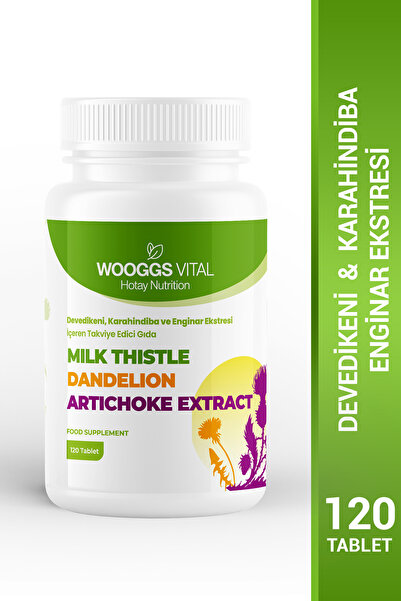 Hotay Nutrition Wooggs Vital DEVEDİKENİ, KARAHİNDİBA VE ENGİNAR EKSTRESİ 120 TB