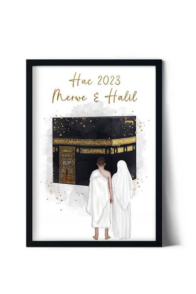 Dekor Paleti Kişiye Özel Hac ve Umre Temalı Tablo