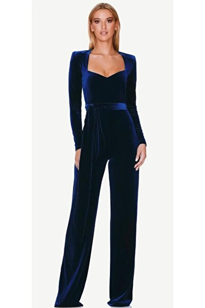 Genel Markalar KALP YAKA ŞIK KADİFE TULUM