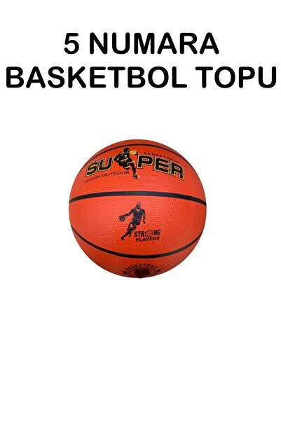 GÜZELYÜZ AVM Outdoor Basketbol Topu 5 Numara Süper Basket Top 5 No Turuncu