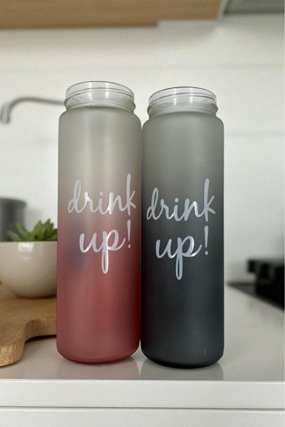 VAESKE Ice Glass Water Bottle 480 ml (Without Lid)