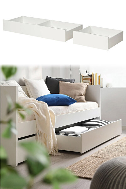 Binbirreyon Комод на коліщатках для зберігання під ліжком, 200 см, набір з 2 штук DG073