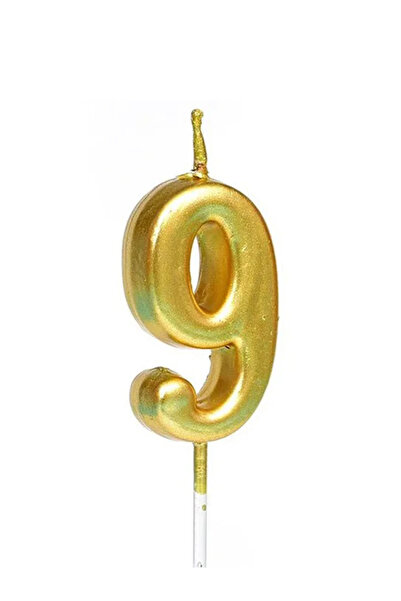 Share the Love Number Nine Candle - Gold