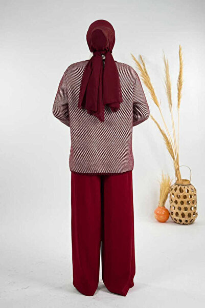 Bym Fashion Buttoned Knitwear Cardigan 18318 Claret Red