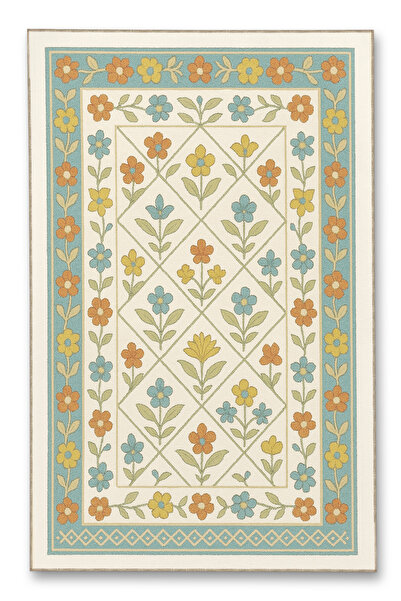 Rugs Modern Halı Διακοσμητικό χαλί με λουλουδάτο μοτίβο MOSSO mosso648