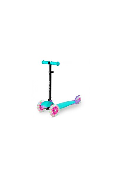 Ricokids Trotineta cu roti cu LED Loco 765104 Turcoaz cu roz