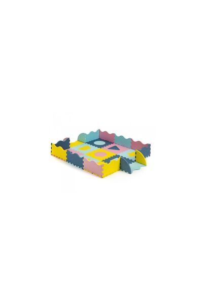 Ecotoys Puzzle de podea pentru bebelui Salteluta de joaca cu pereti, 25 elemente ECOEVA008 Mul