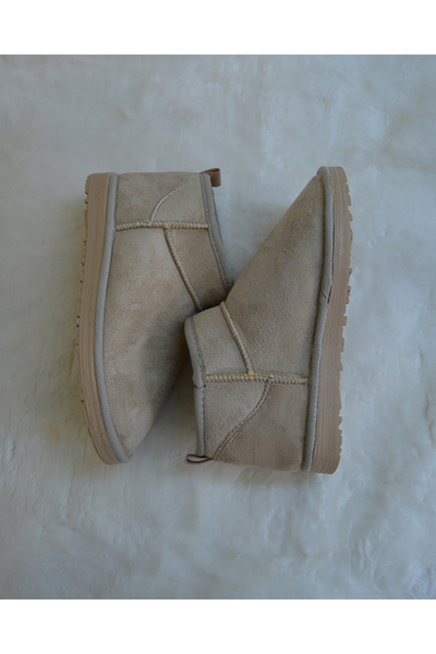 M Miel Kadın Süet Bot İçi Kürklü Bot&Bootie