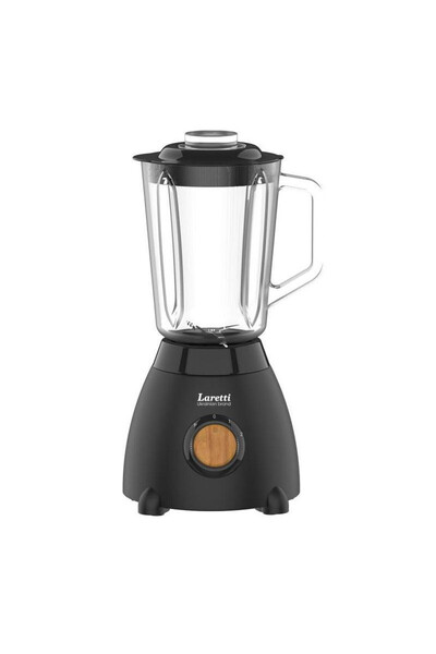 LARETTI Blender LR-FP7325, 500W, 1.5l, Stainless steel blades, 2 speeds+pulse, Lock mechanism, Black