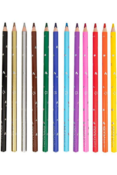 Top Model Lisanslı Depesche Roulette 12'li Renkli Kuru Boya Kalemi Seti