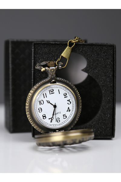 imsaconcept Trend Embossed Bronze Chain Watch
