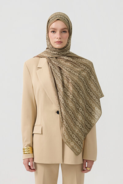 Qef Cotton Twill Şal Chain Yağ Yeşili