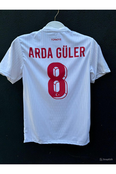 Genel Markalar Türkiye Euro 2024 Arda Güler Iç Saha Beyaz Forması (WHİTE) Özel Beyaz 888