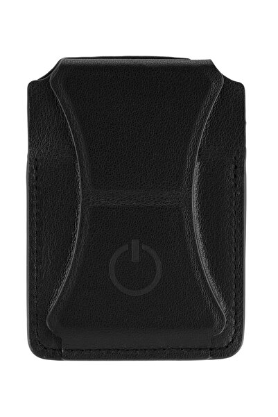 GOUİ Leather Magnetic Wallet Black
