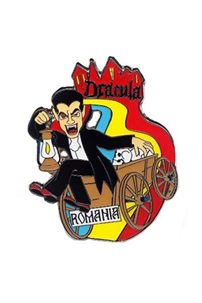 Magnetella Souvenirs Magnet de frigider. Romania. Dracula in caruta MB