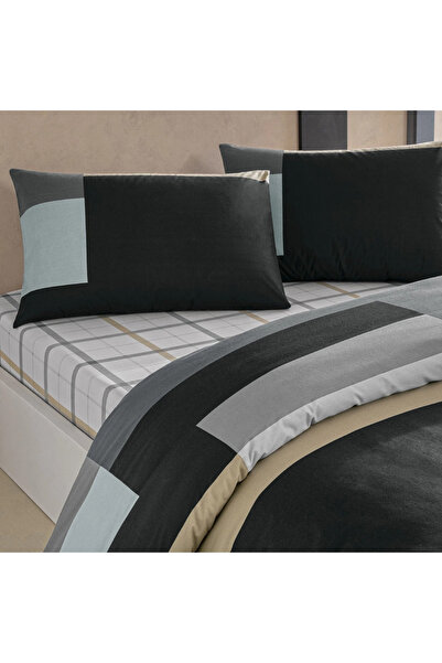 Taç Young Fashion Ranforce Double Bedding Set Nexi̇e Anthracite