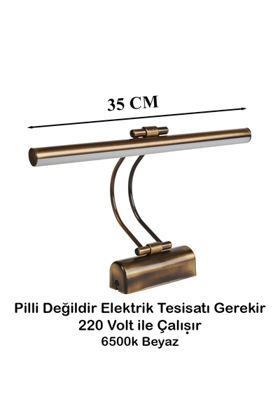 Merwish Flute Sconce 35 cm Led Wall Lamp 6500K White Light