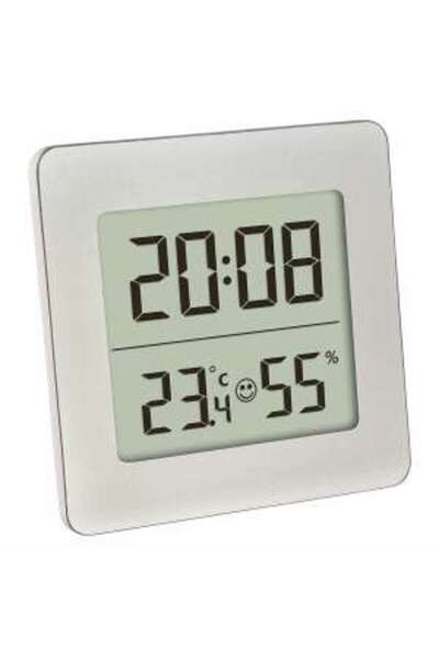 TFA Digital Thermometer and Hygrometer with Clock and Alarm 30.5038.54
