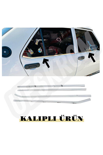 ueskrom Fiat Tofaş Şahin-doğan-kartal Uyumlu Krom Cam Çıtası Paslanmaz Çelik ...