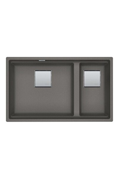 Franke Kubus KNG 120 Stone Grey, Tezgah Altı Evye