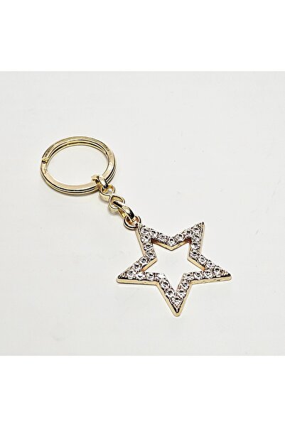 ÜNSA Anahtar Αξεσουάρ τσάντας μπρελόκ Stoned Star Μπρελόκ Χρυσό-Ασημί