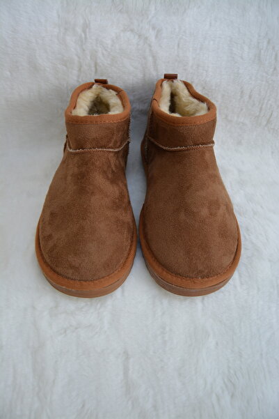 M Miel Kadın Süet Bot İçi Kürklü Bot&Bootie