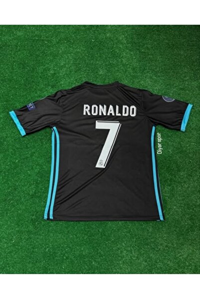 Forma R'EAL MADRİ'D SİYAH RONALDO 2017 SEZON FUTBOL KISA KOLLU FORMASI