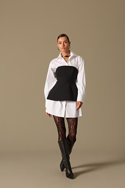 NOK İSTANBUL Dual Power Shirt Dress Black