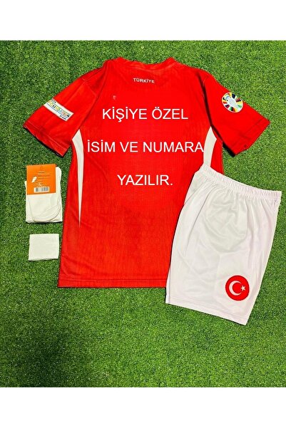 Forma Türkiye Kişiye Özel İsimli Kırmızı Çocuk Forması 4'Lü Set7434900