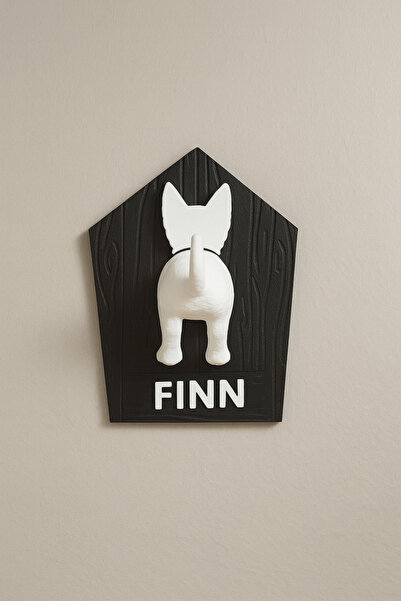 Pawsim Kişiselleştirilmiş Köpek Tasma Tutucu, Tasma Kancası, Duvara Monte Köpek Popo Tasma Tutucu