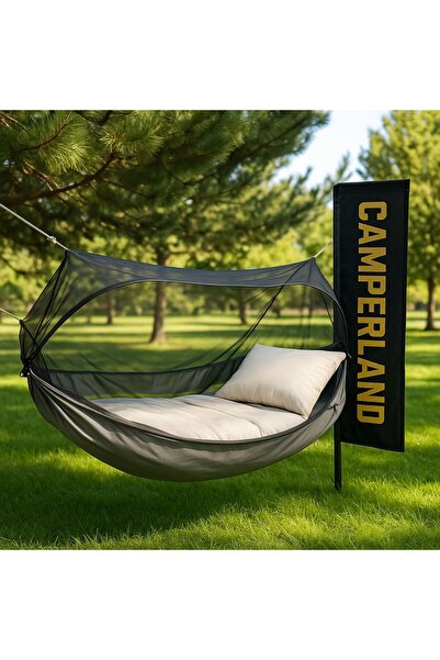 CAMPERLAND LÜX HAMAK - Sineklikli Hamak - Salıncak - Bez Hamak - Cibinlikli Hamak