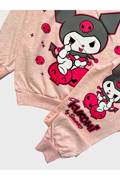 Pajama Shop Σετ χειμερινής φόρμας με μακρυμάνικο ροζ χρώμα από βαμβακερό ύφασμα για κορίτσια