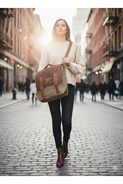 Fine Touch Büyük Kanvas Tote Çanta – Günlük Kullanım ve Alışveriş İçin Çevre ...