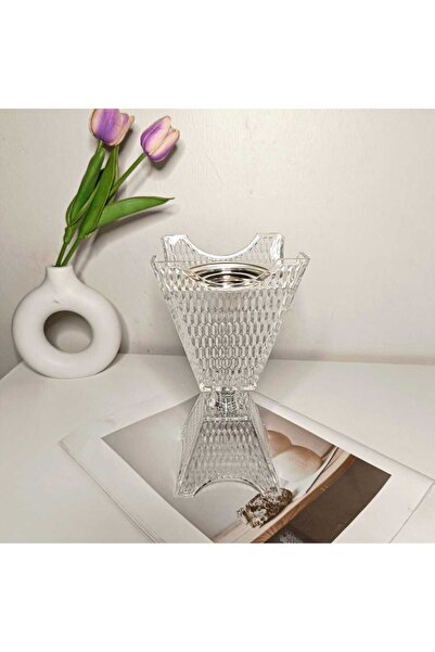 GIFT مبخره اكريلك بغطاء فضي