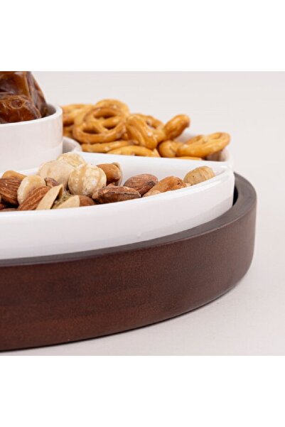 Dallaty white porcelain nut bowls set 6 pcs