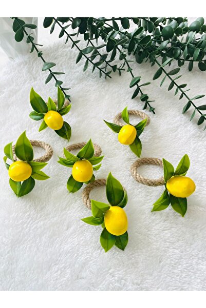 DİGGO Lemon Jute Napkin Ring (12 Pieces)