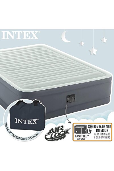 Intex Twin Premaire I Elevated Airbed W/ Fiber-Tech Rp