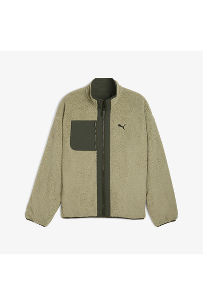 Puma Reversible Sherpa Erkek Haki Ceket