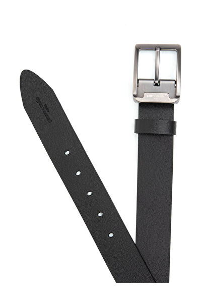 Pierre Cardin Siyah %100 Deri Denim Kemer 50321930-VR046