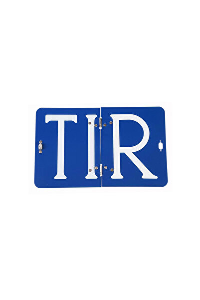 Badem10 Adr 40X30 cm Folding Aluminum Sign (Tir) Lettering Blue Color 1 Piece Foldable Warning Sign